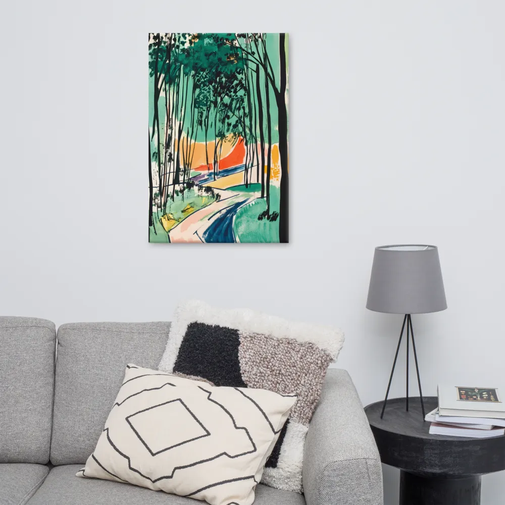 Winding Path Through the Forest | Canvas | 24″×36″