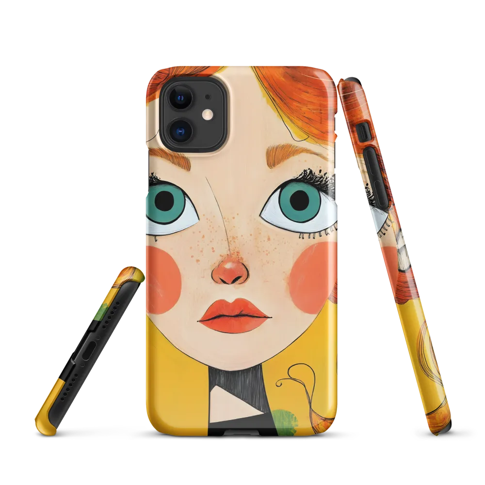 Whimsical Portrait of a Girl | Phone Case |  11 | Snap Case | Glossy