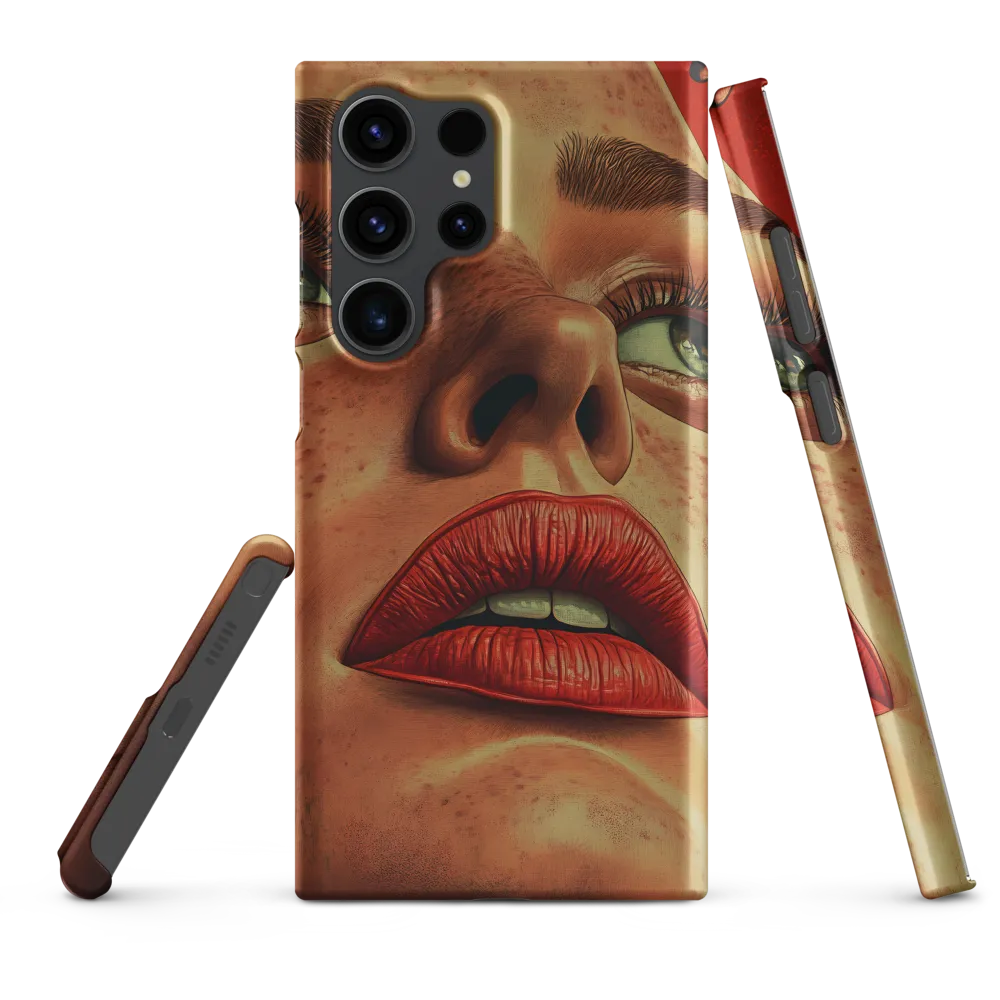 Red Intensity: A Portrait of Elegance