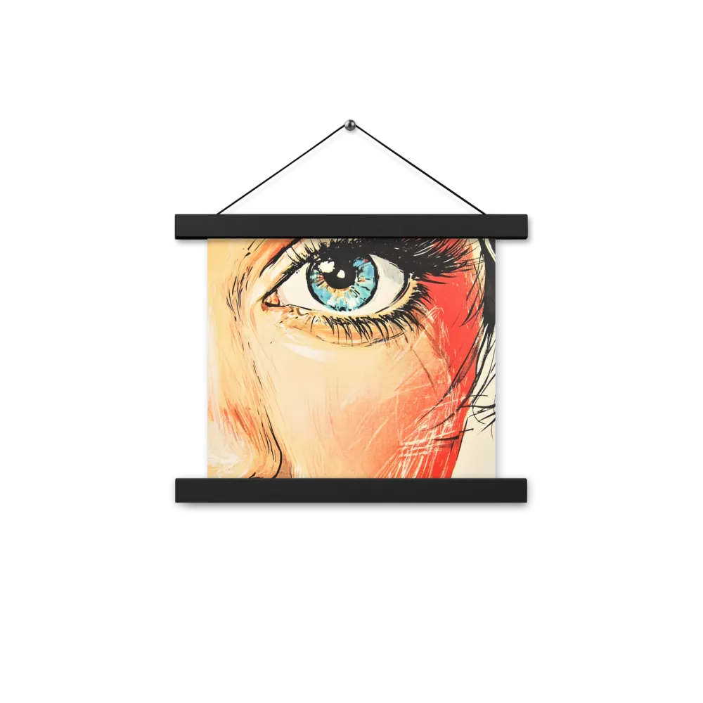 Gaze of Emotion | Poster With Black Wood Hanger | 10″×10″