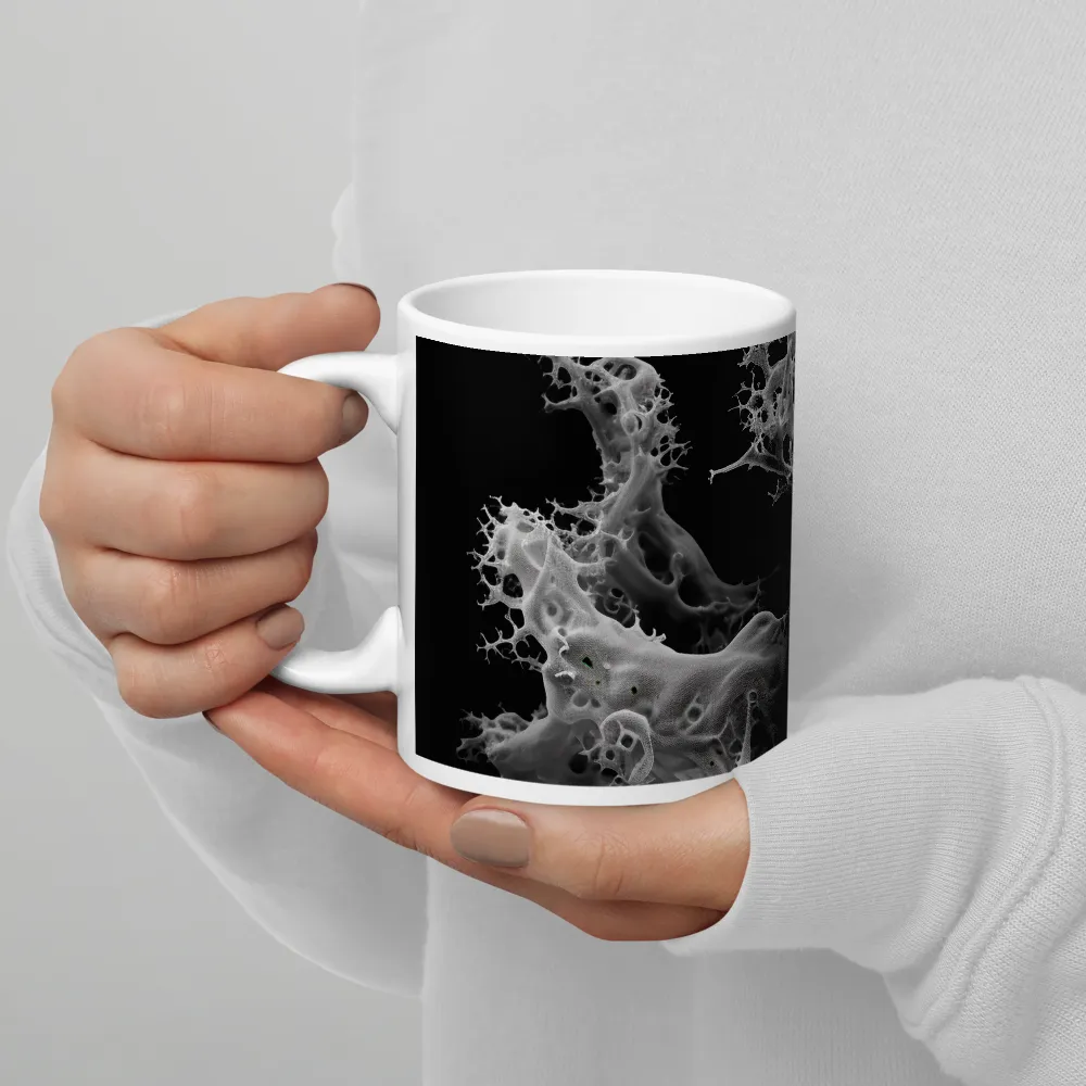 Ethereal Fractals: An Abstract Exploration | Mug with White inside | 11 oz