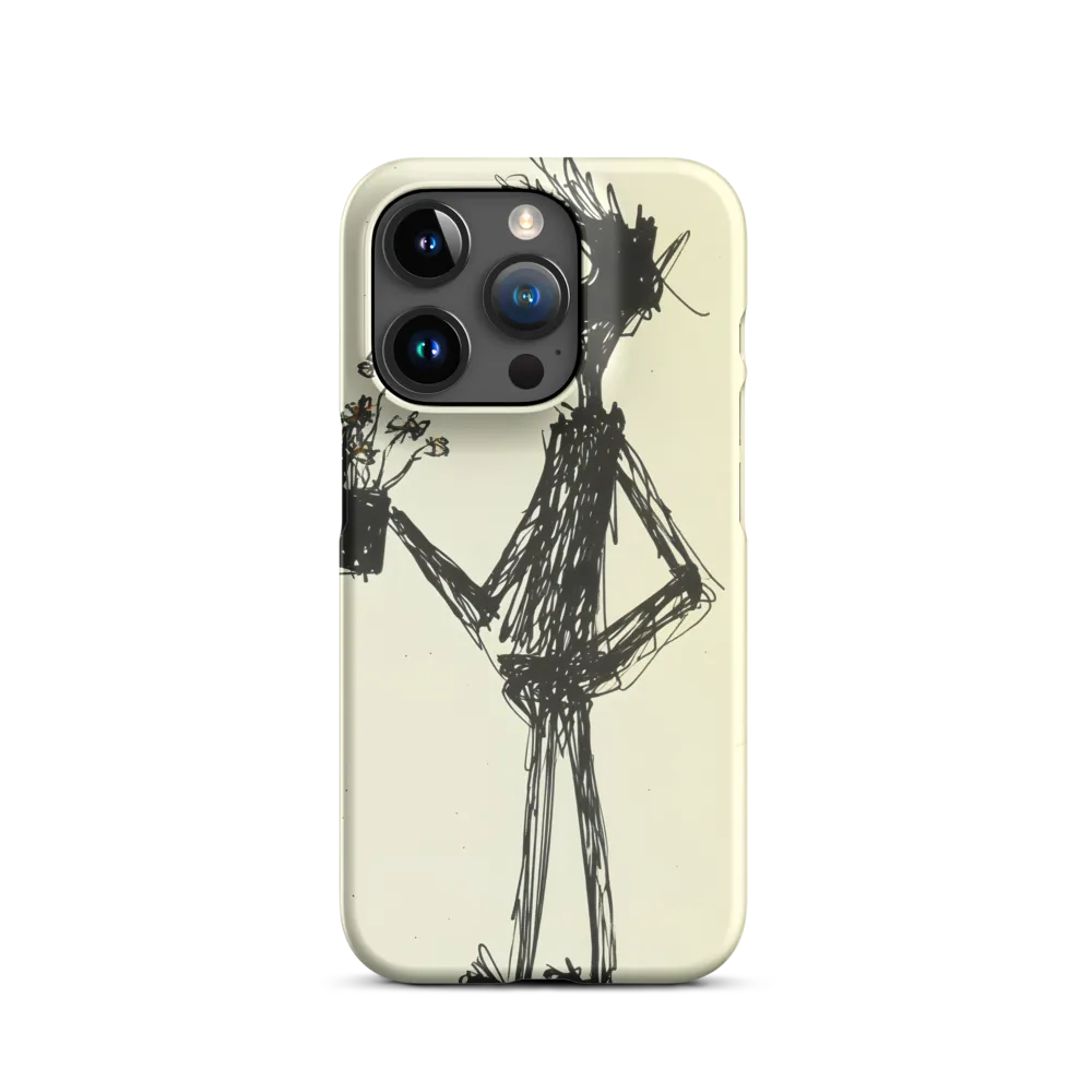 Whimsical Figure with Flowers