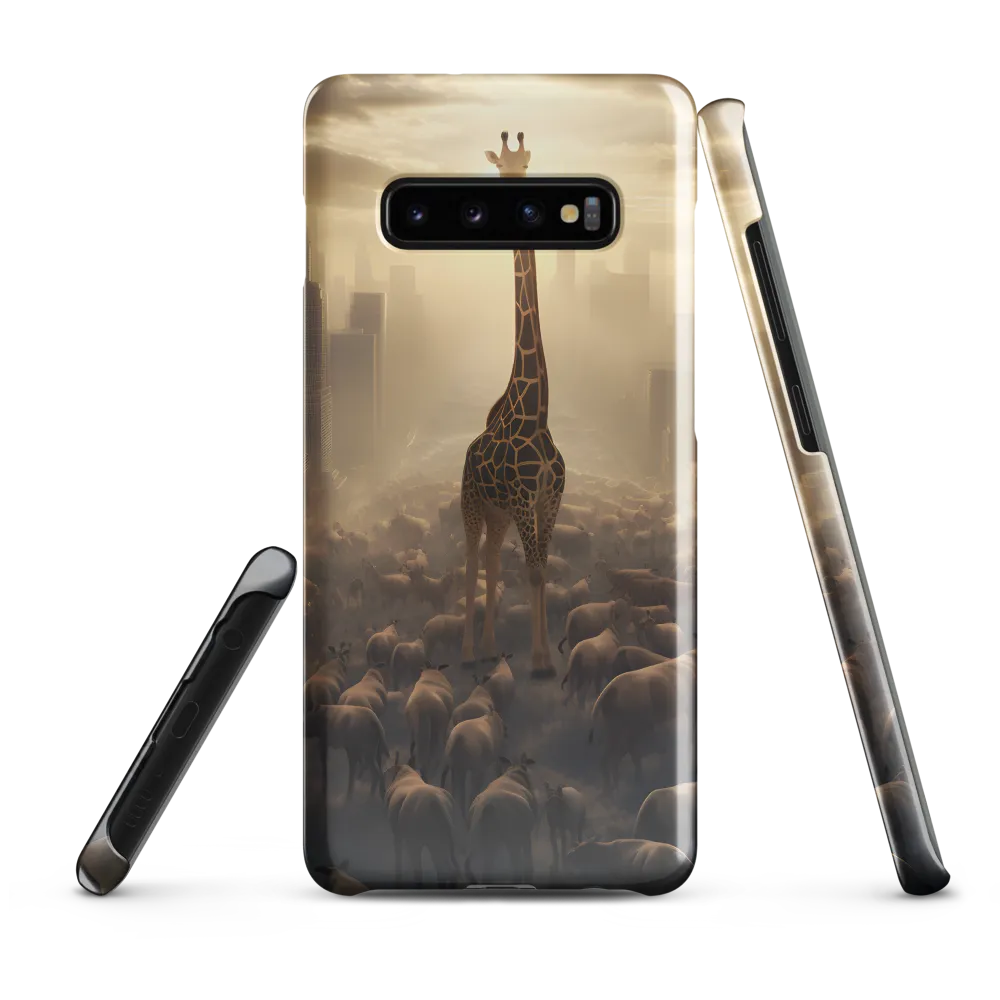 Urban Serengeti: A Giraffe's Perspective | Phone Case |  S10 Plus | Snap Case | Glossy