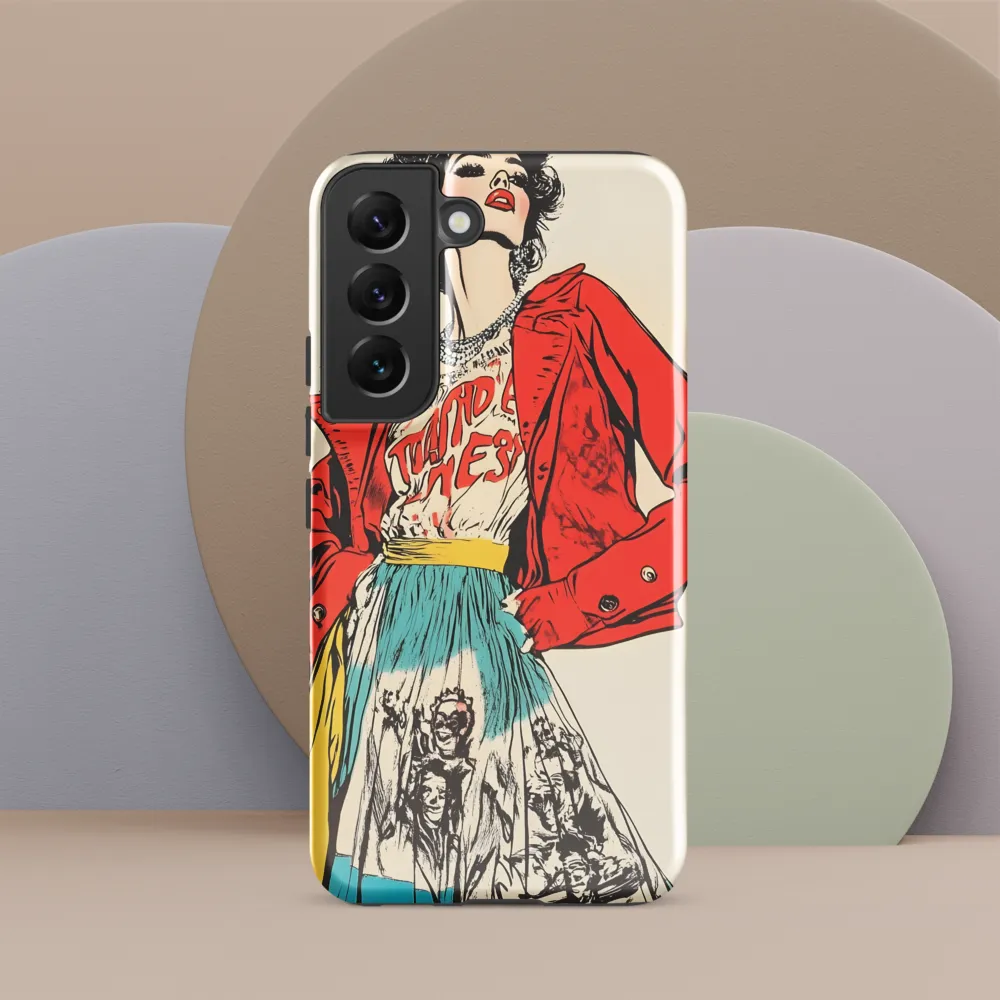 Vibrant Elegance: A Pop Art Fashion Statement