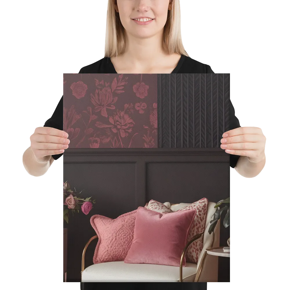 Elegance in Contrast: A Modern Interior Design | Canvas | 16″×20″