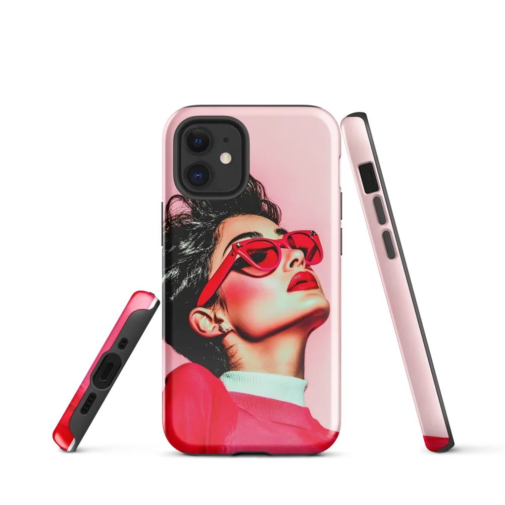 Striking Confidence in Red | Phone Case |  12 mini | Tough Case | Glossy