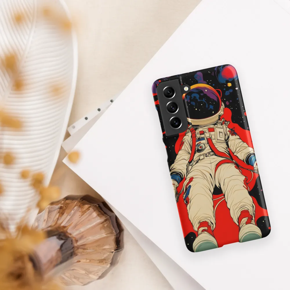 Astronaut in Cosmic Reverie | Phone Case |  S21 FE | Snap Case | Matte