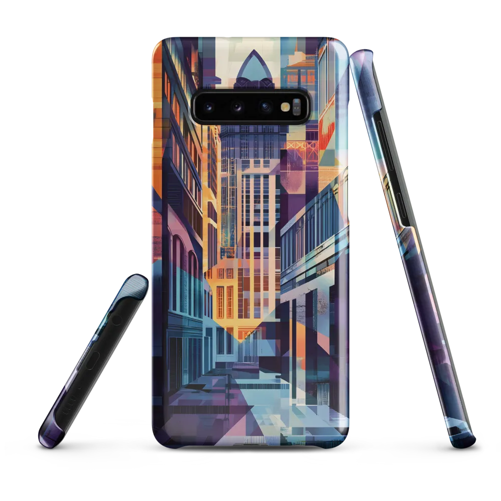 Urban Symphony: A Digital Cityscape | Phone Case |  S10 Plus | Snap Case | Glossy