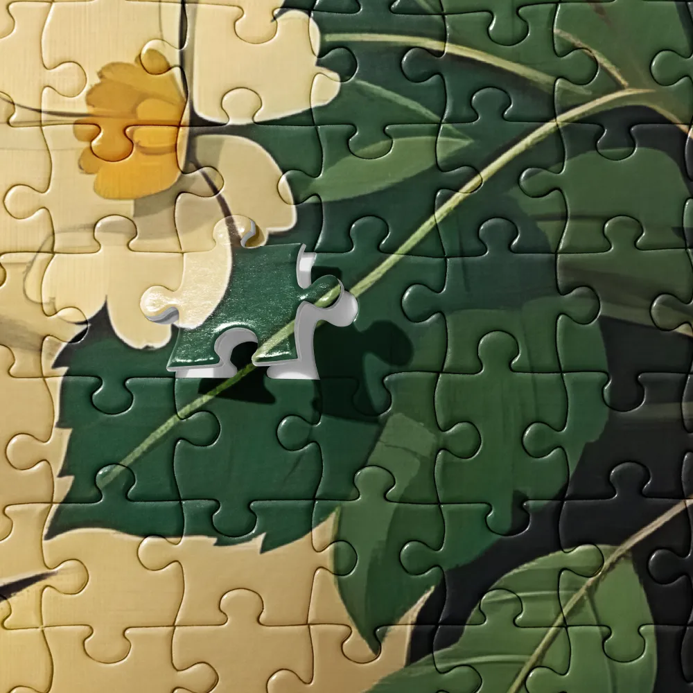 Harmony of Nature and Femininity | Jigsaw Puzzle | 252 pieces