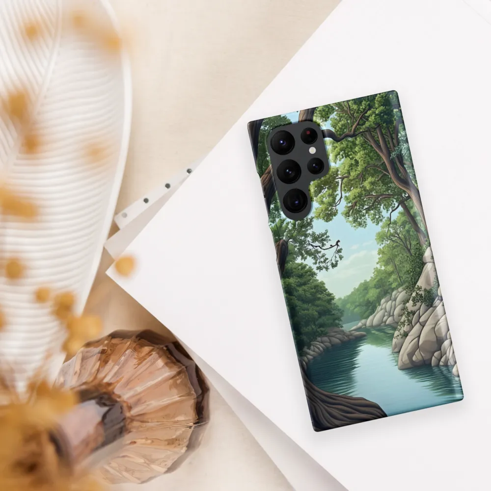 Tranquil Reflections: A Serene River Landscape