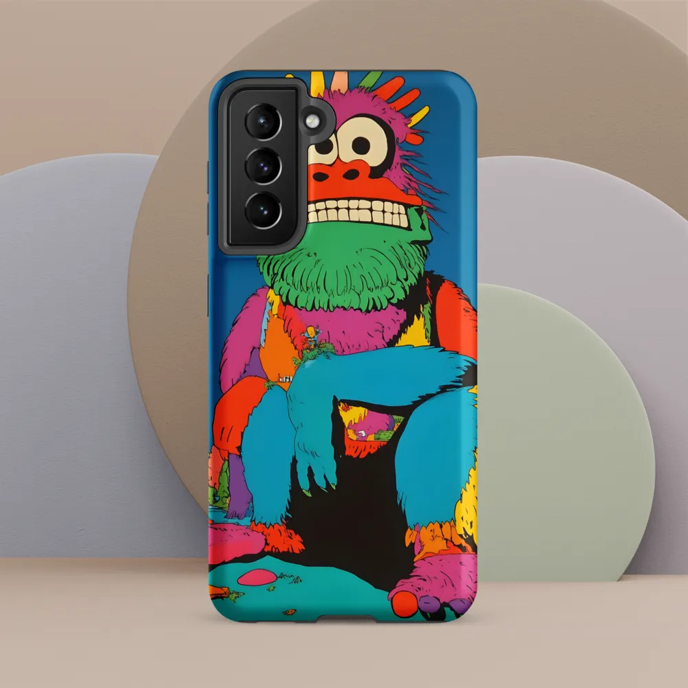 Whimsical Giant: A Playful Monster Encounter | Phone Case |  S21 FE | Tough Case | Matte