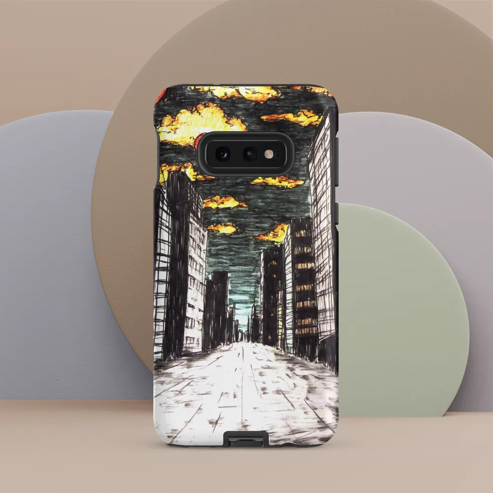 Eclipsed Cityscape