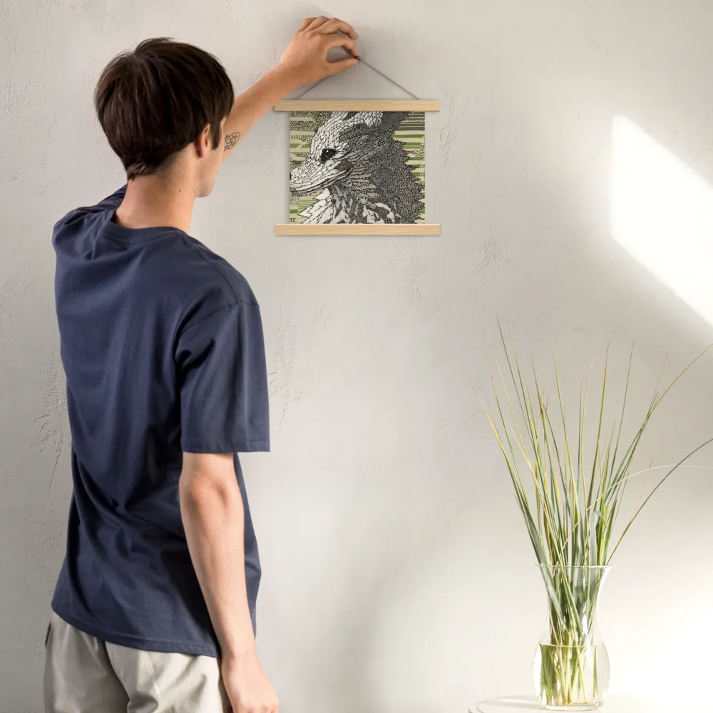Reflections of the Forest | Poster With Oak Wood Hanger | 10″×10″