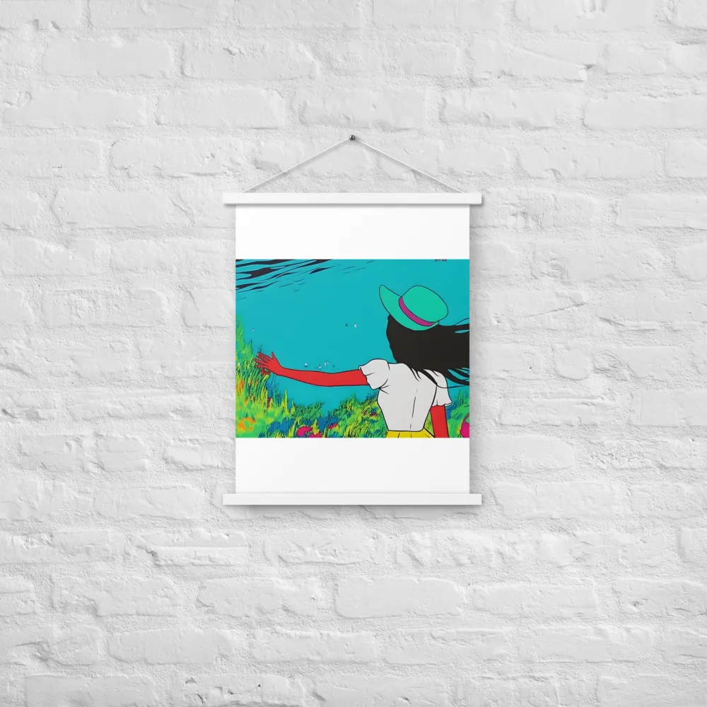 Whimsical Encounter | Poster With White Wood Hanger | 18″×24″