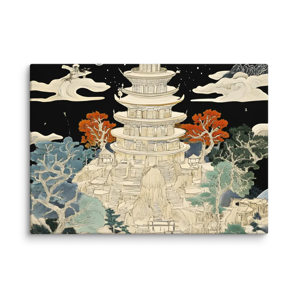 Whispers of the Pagoda | Canvas | 20″×28″