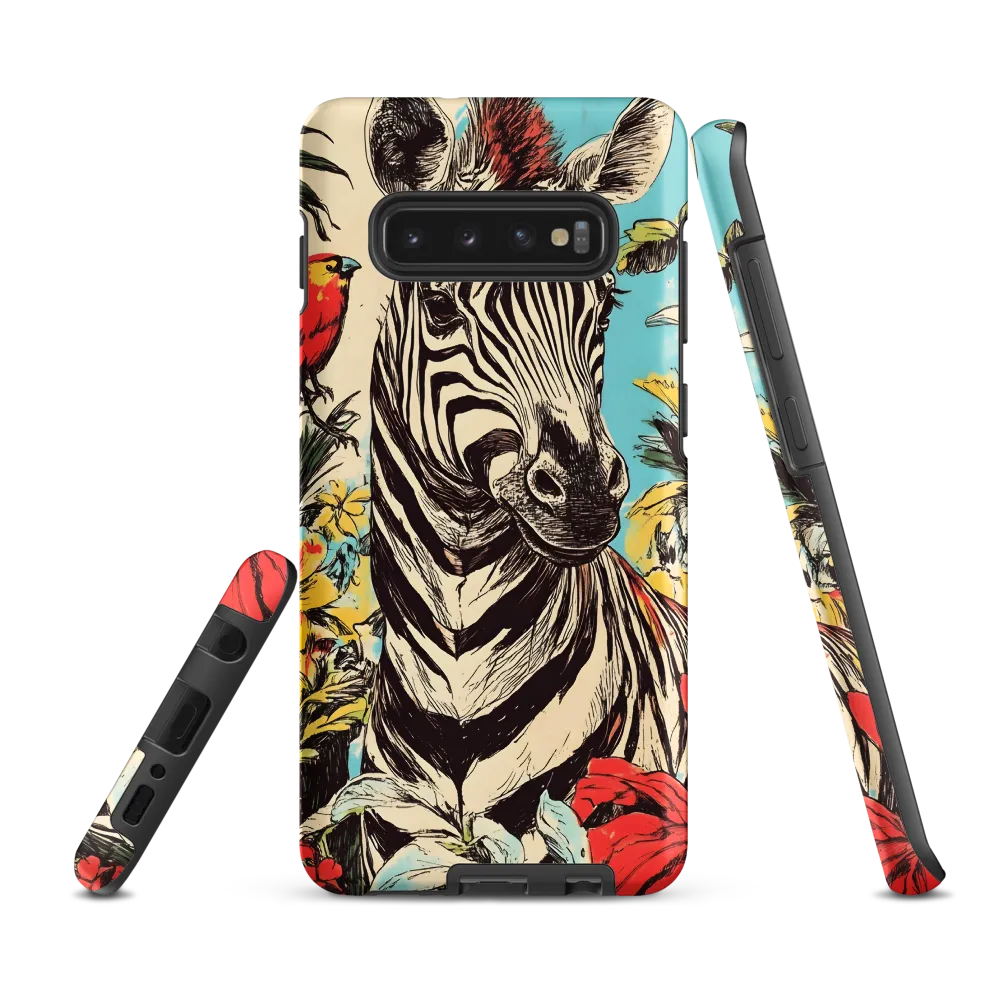 Zebra in Tropical Reverie