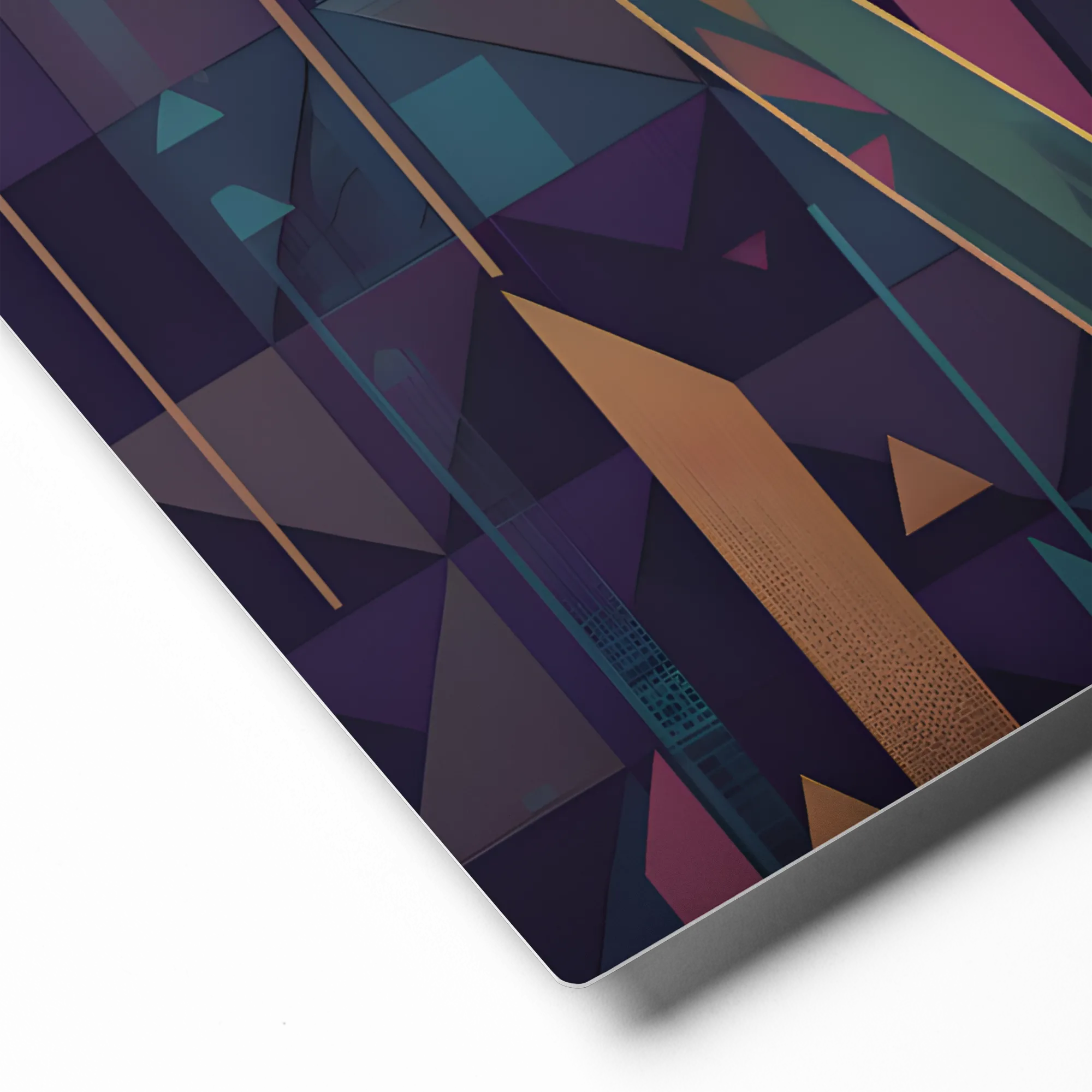 Geometric Iris Bloom 
 Metal Print | 11″x 14″