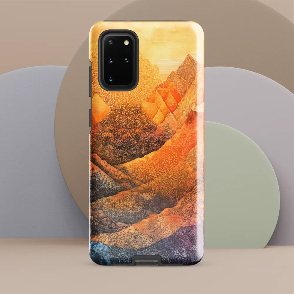 Serene Peaks of Color