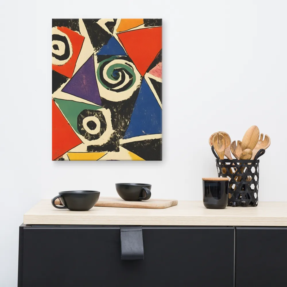 Dynamic Geometric Abstraction | Canvas | 16″×20″