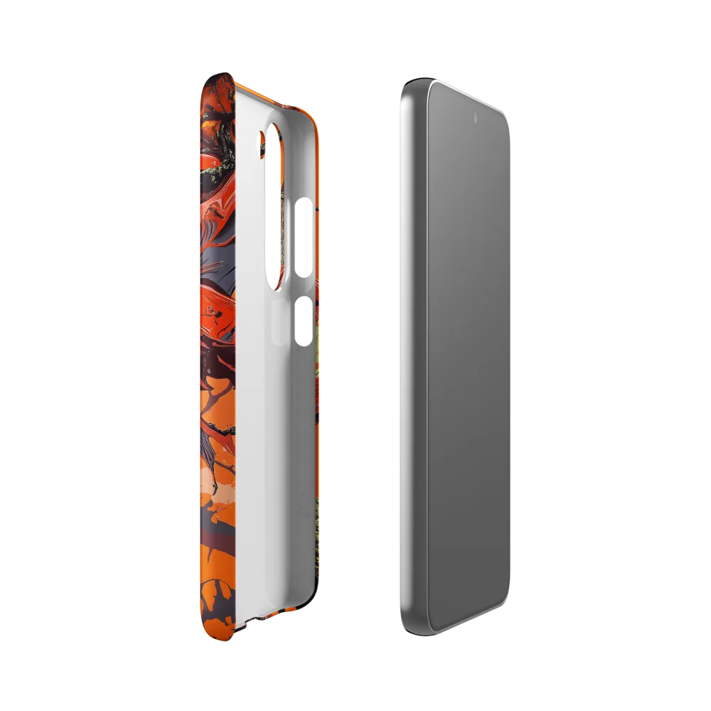 Life in Motion: An Abstract Tree | Phone Case |  S23 | Snap Case | Matte