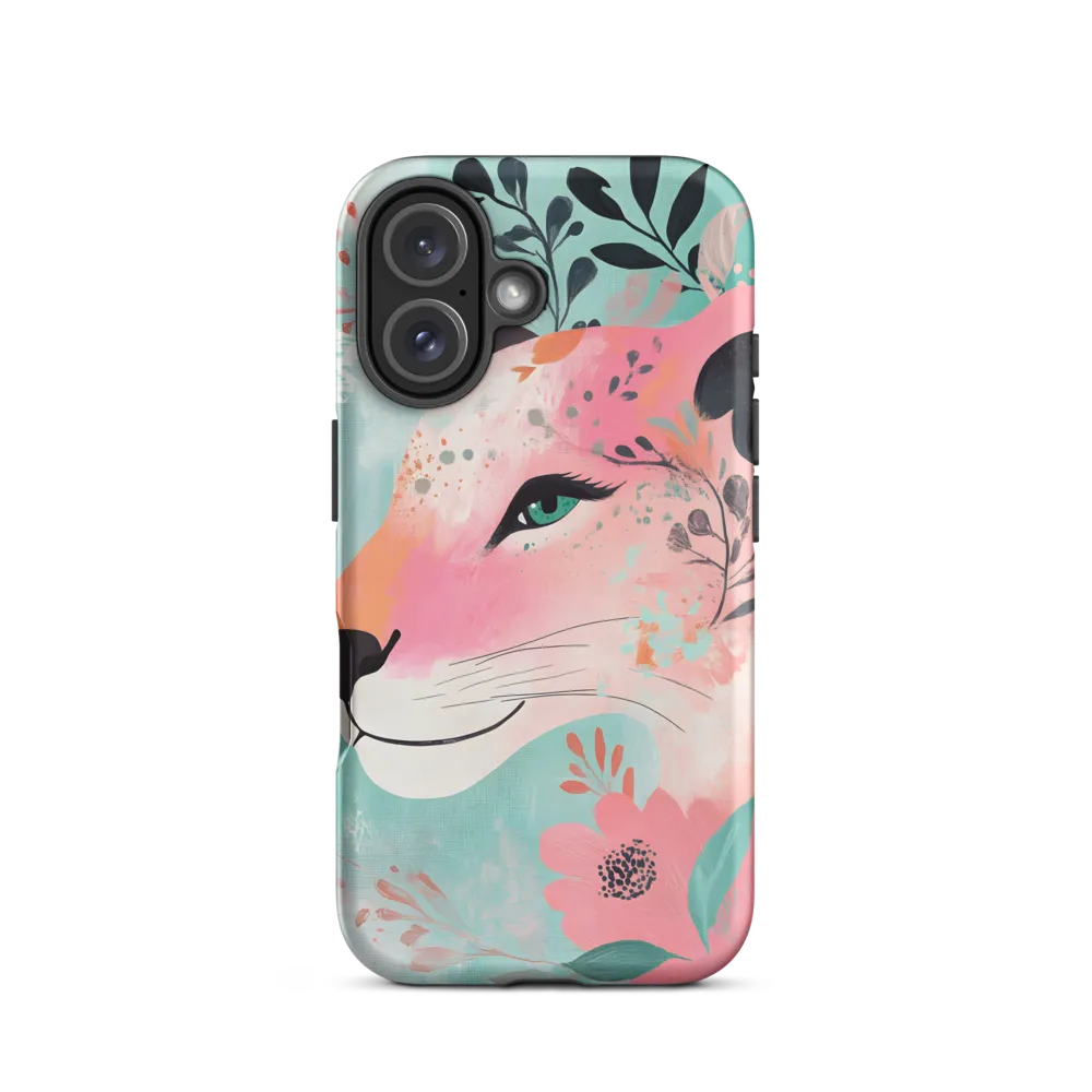 Whimsical Majesty: A Floral Lion | Phone Case