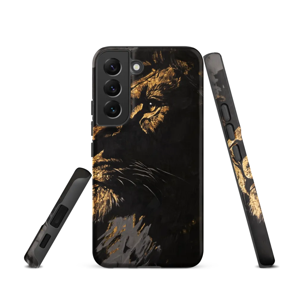 Majestic Gaze: The Golden Lion
