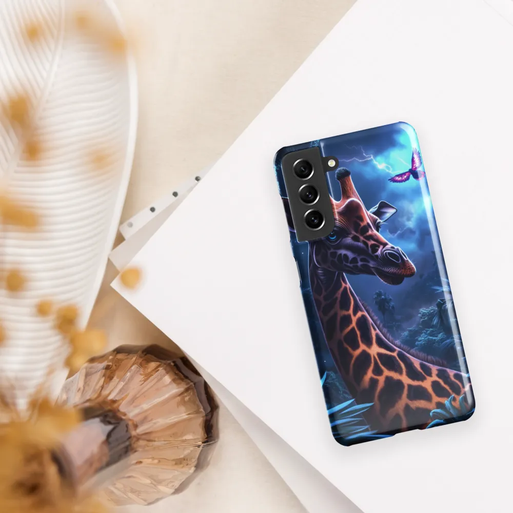 Mystical Giraffe in Twilight Jungle