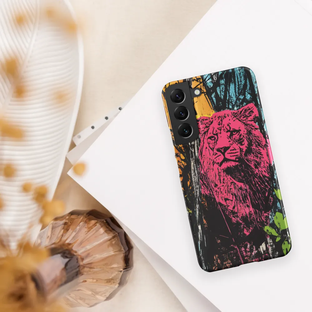 Fierce Vibrance: The Pink Lion