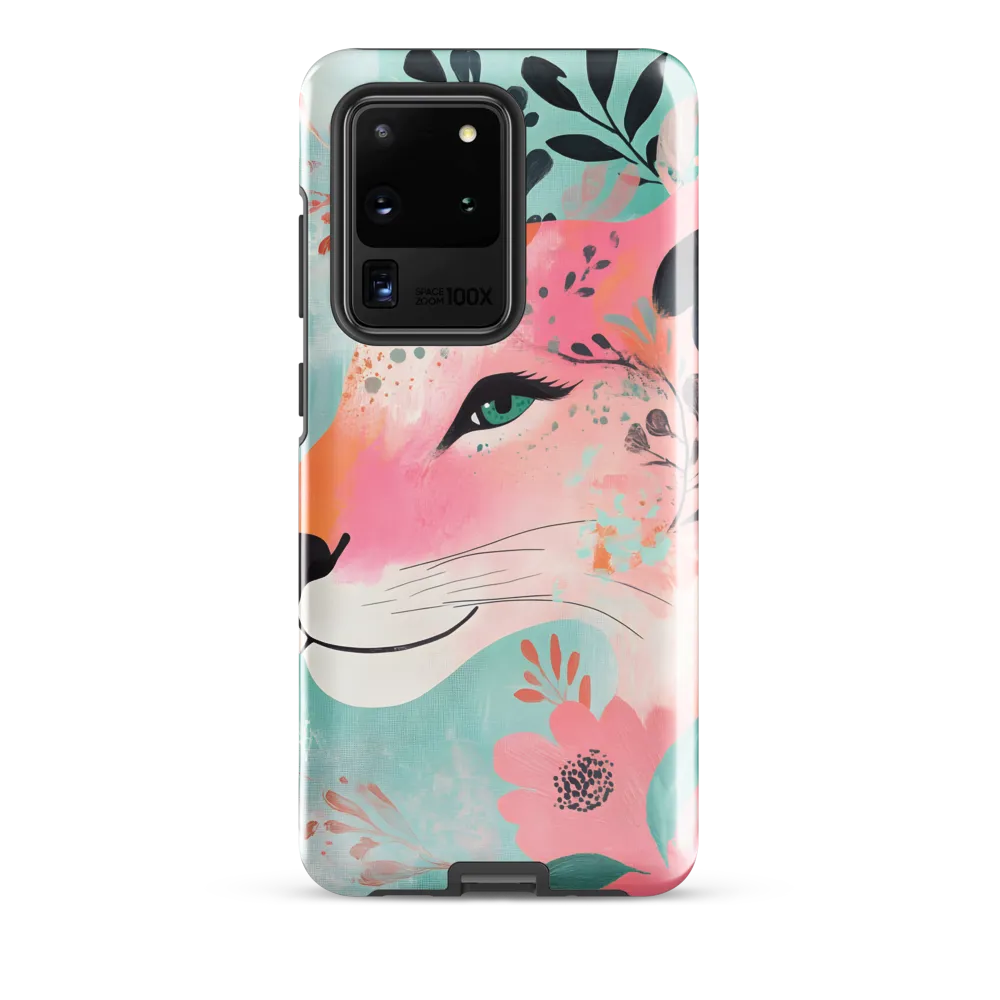 Whimsical Majesty: A Floral Lion