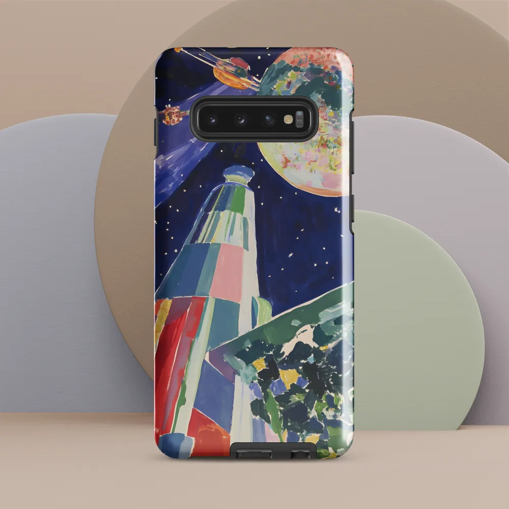 Galactic Dreams: A Surreal Exploration of Space | Phone Case |  S10 Plus | Tough Case | Glossy