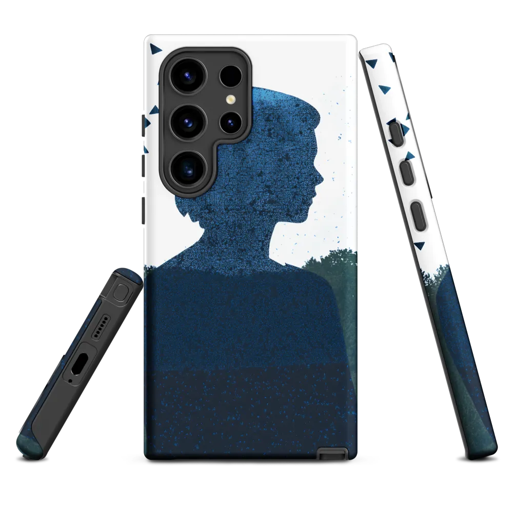 Blue Contemplation | Phone Case |  S24 Ultra | Tough Case | Matte