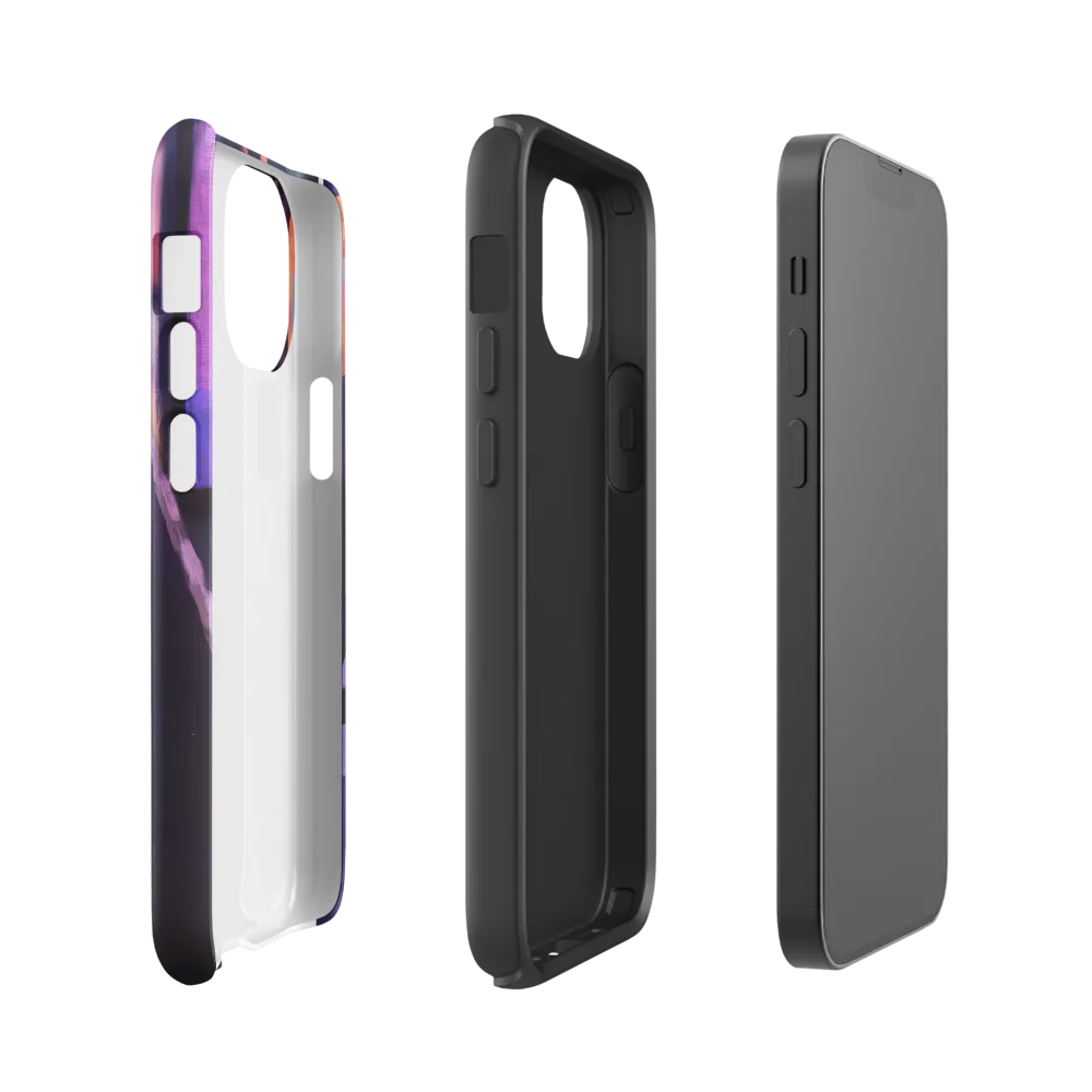 Wandering Through Neon Dreams | Phone Case |  13 mini | Tough Case | Glossy