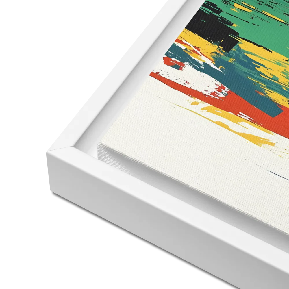 Journey of Silhouettes | Canvas with White Frame | 12″×12″