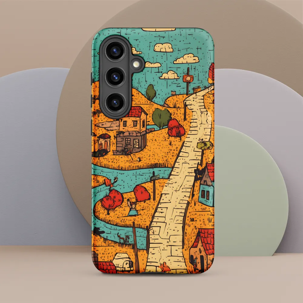 Whimsical Village Landscape
