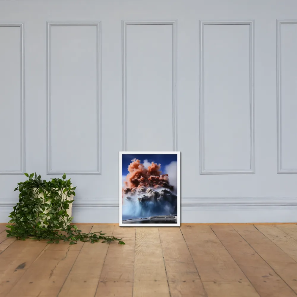 Eruption of Elements | Poster with White Frame | 16″×20″