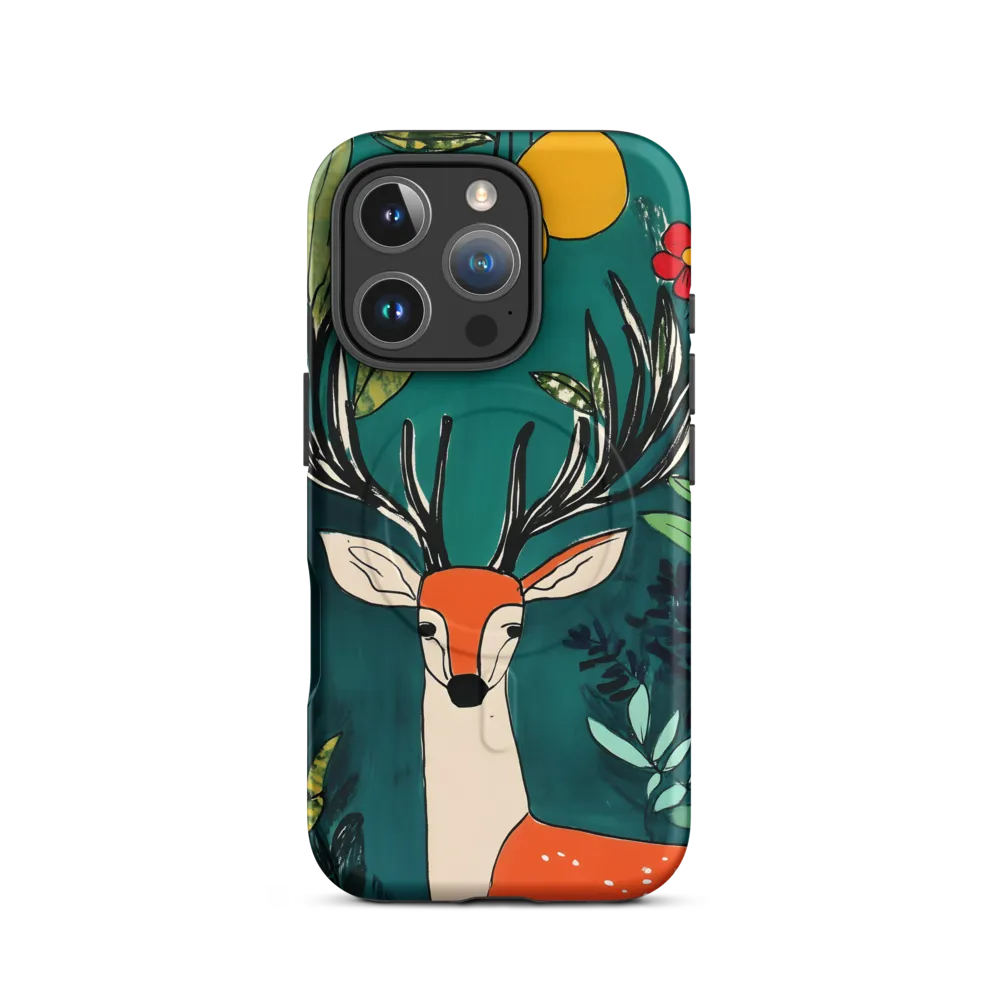 Nature's Embrace: The Majestic Deer | Phone Case |  16 Pro | MagSafe® Tough Case | Matte