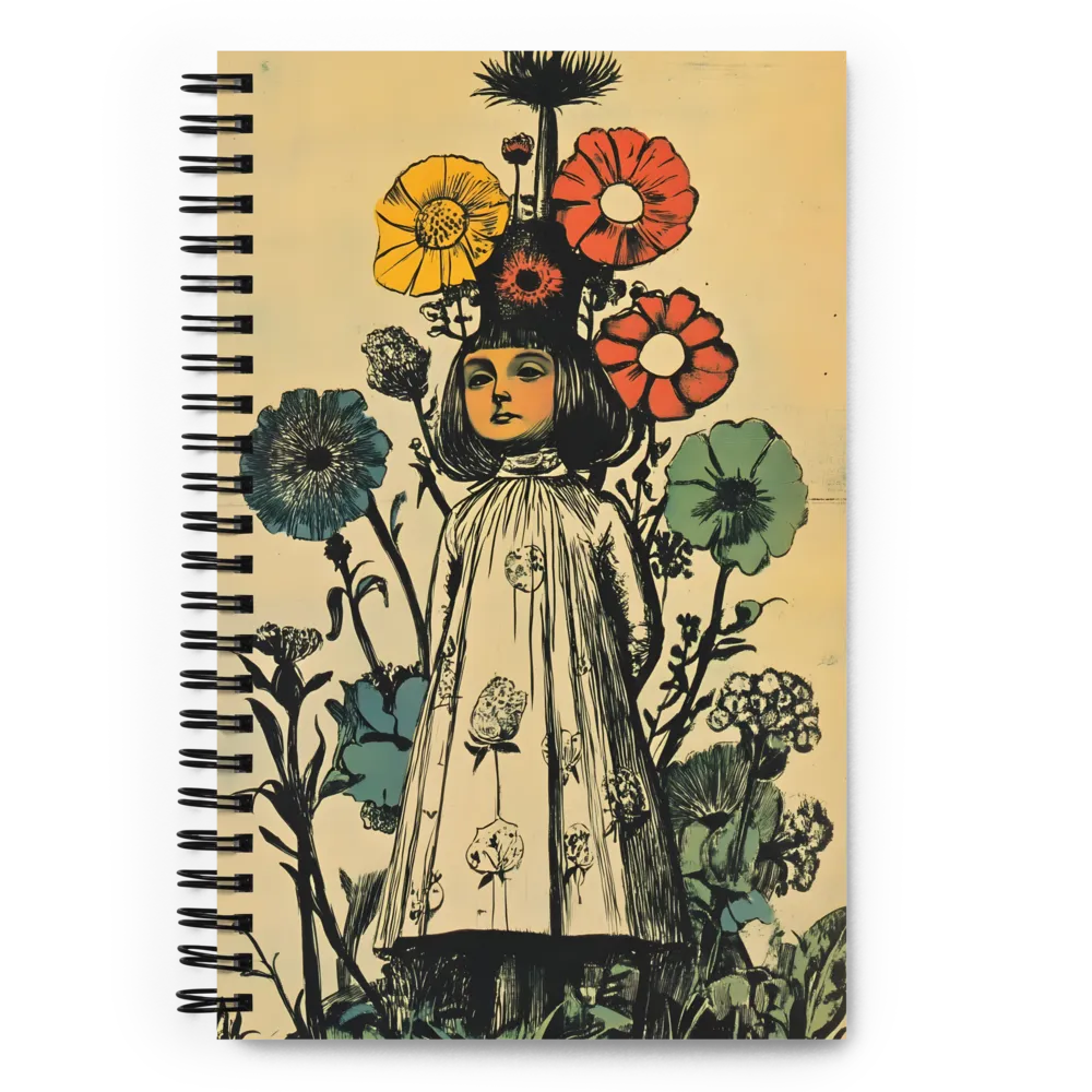 Whimsical Blooming Innocence | Spiral Notebook