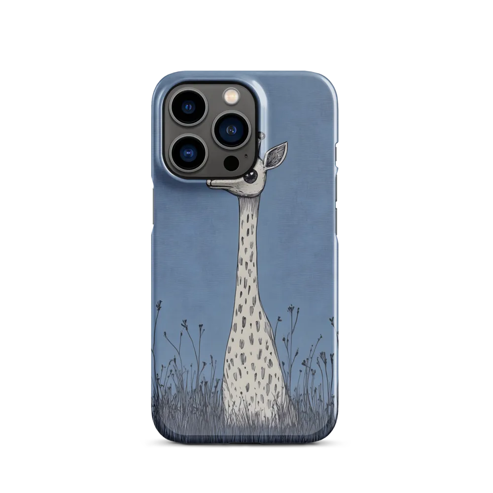 Whimsical Giraffe in Blue