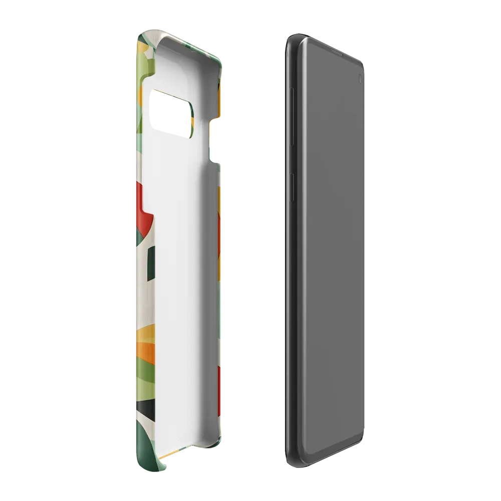 Harmony in Shapes: A Playful Abstract Design | Phone Case |  S10 Plus | Snap Case | Glossy