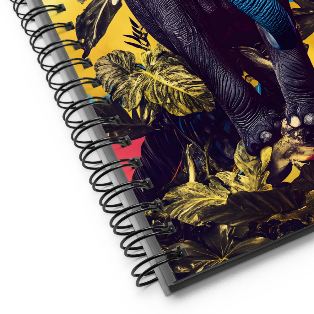 Elephant Dreams in Vibrant Colors | Spiral Notebook