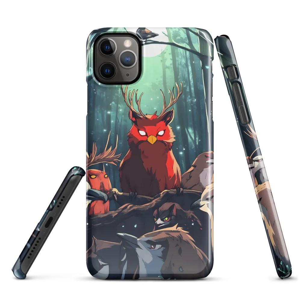 Gathering in the Moonlit Forest | Phone Case |  11 Pro Max | Snap Case | Glossy