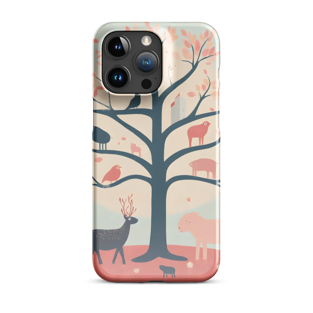 Whimsical Tree with Playful Creatures