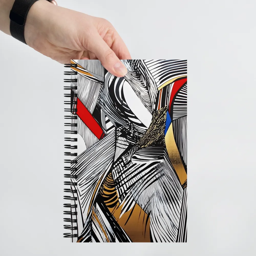 Dynamic Interplay of Forms | Spiral Notebook