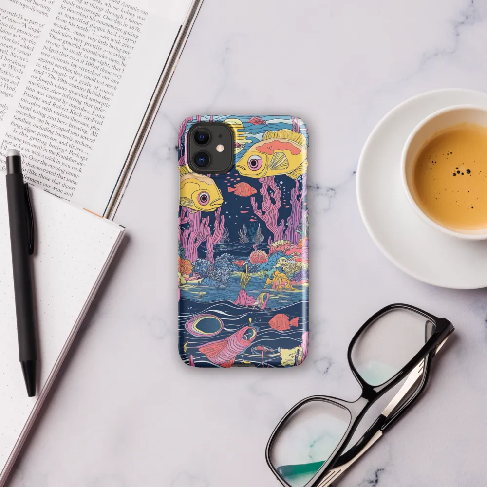 Underwater Dreamscape: A Playful Encounter | Phone Case |  11 | Snap Case | Glossy