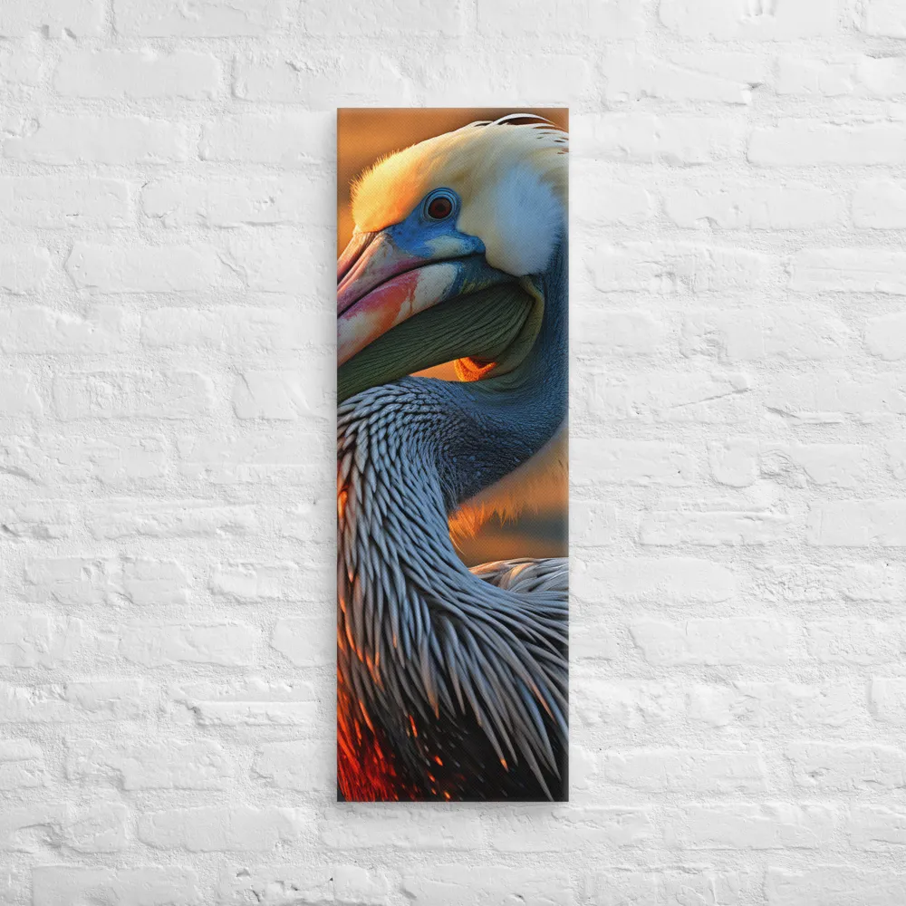 Elegance of the Pelican at Sunset