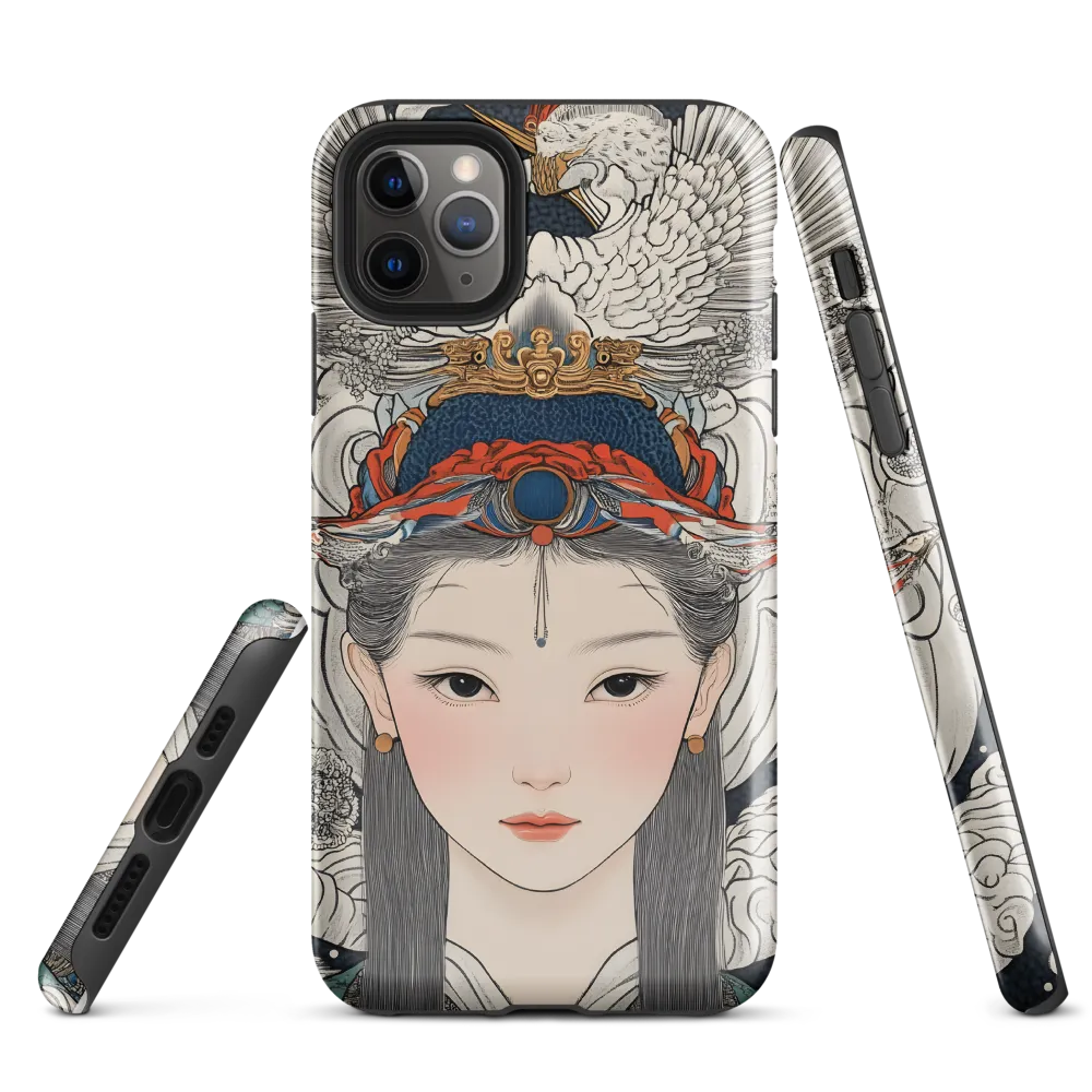 Serenity in Myth: A Traditional Portrait | Phone Case |  11 Pro Max | Tough Case | Glossy