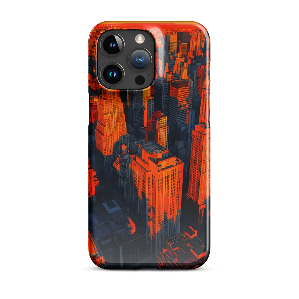 Urban Dawn: A Digital Ode to Skyscrapers | Phone Case |  15 Pro Max | Snap Case | Glossy