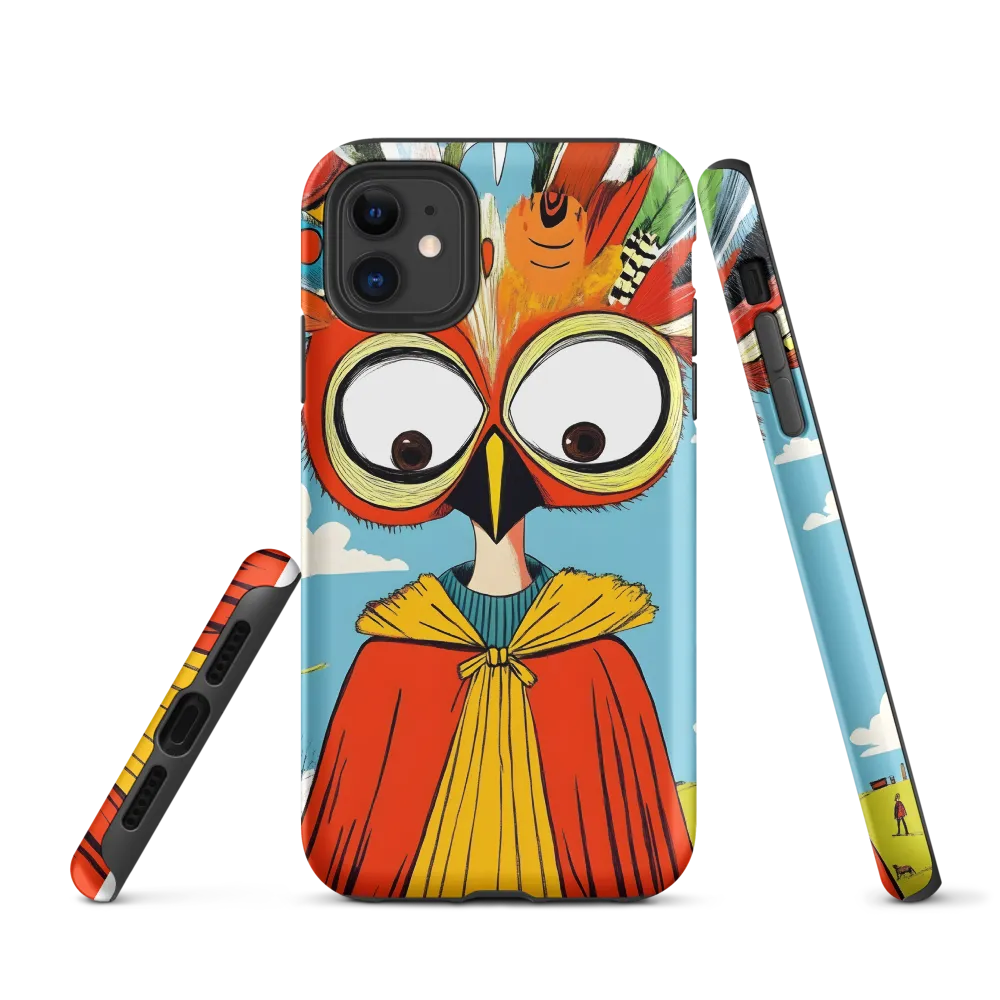 A Whimsical Encounter: The Owl-Human Fusion