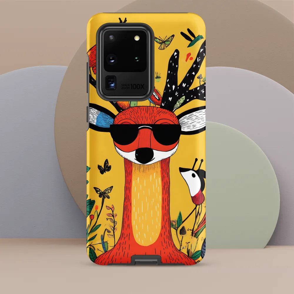 Playful Deer with Sunglasses