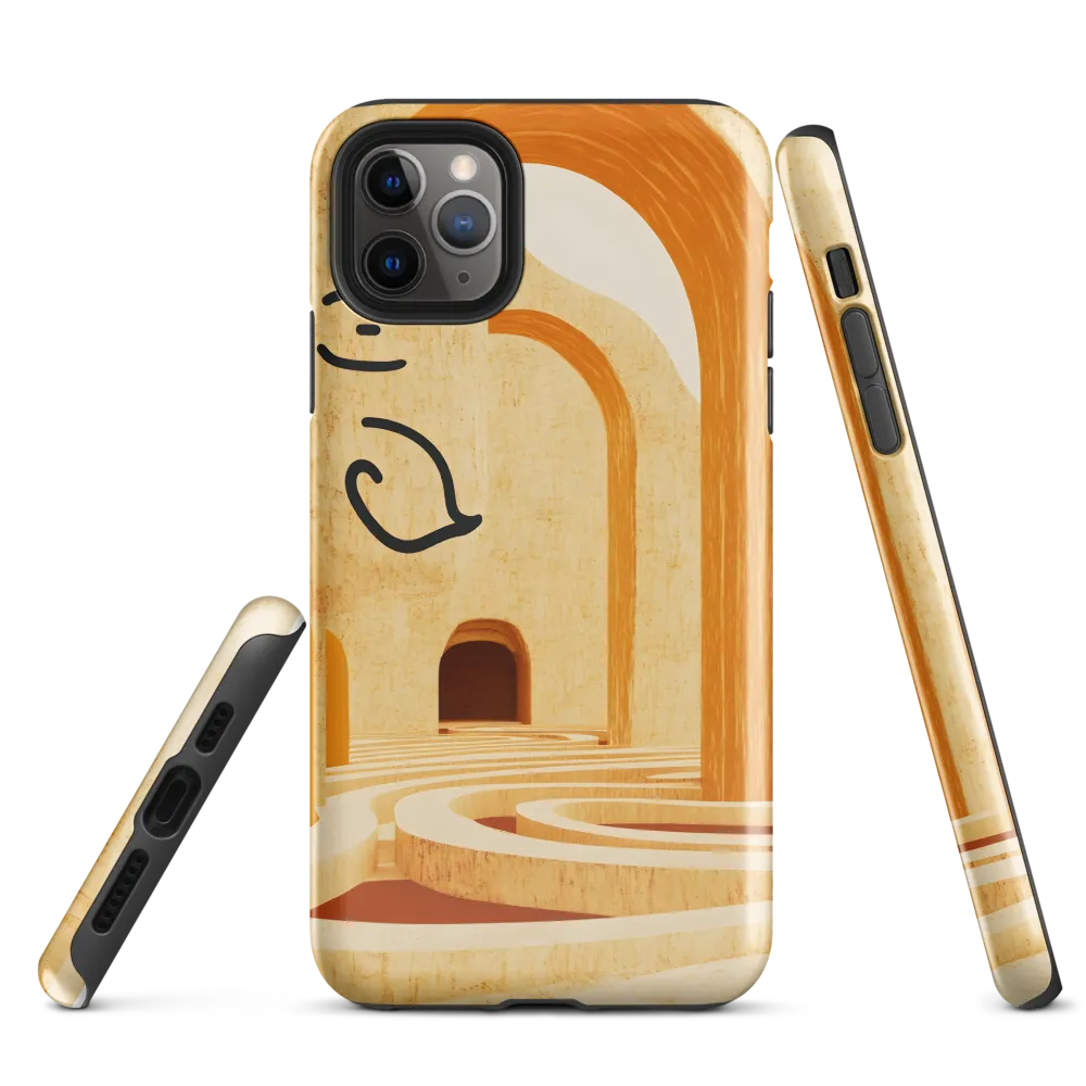 Whimsical Arches in a Beige Dreamscape | Phone Case |  11 Pro Max | Tough Case | Glossy